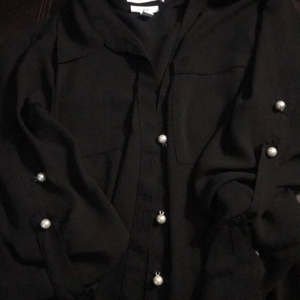 Express Portofino Sheer Blouse